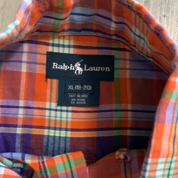 Mens orange polo shirt - Picture 3 of 4